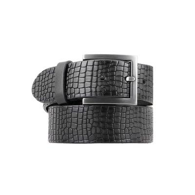 Pomme Siyah Erkek Spor Deri Kemer