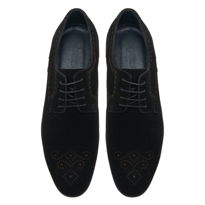 Pryor Siyah Erkek Süet Deri Klasik Ayakkabı