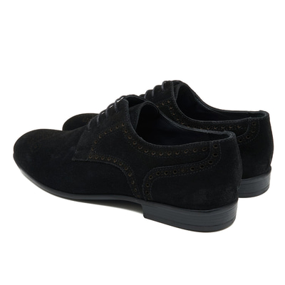 Pryor Siyah Erkek Süet Deri Klasik Ayakkabı