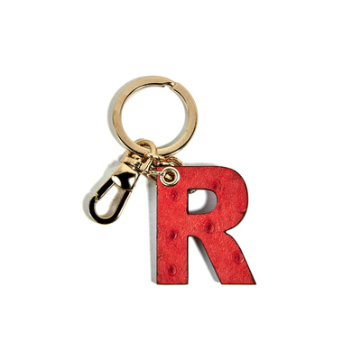 R Harfi Deri Anahtarlık