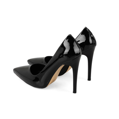 Ramona Siyah Kadın Topuklu Deri Stiletto