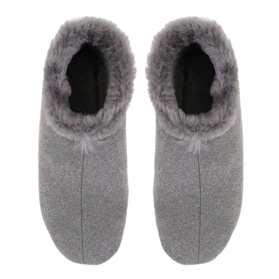 Ranja Gri Erkek Fluffy Yünlü Patik