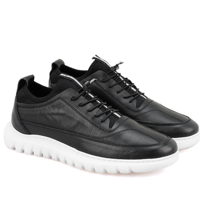 Reanna Siyah Erkek Deri Günlük Ayakkabı