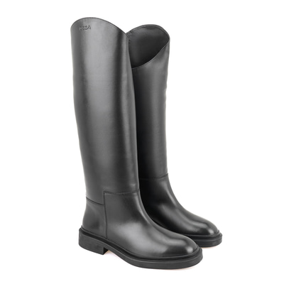 Rebeca Siyah Kadın Deri Binici Çizmesi