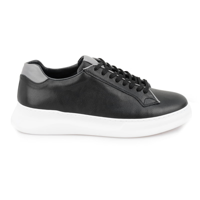 Reese Siyah Erkek Deri Günlük Ayakkabı