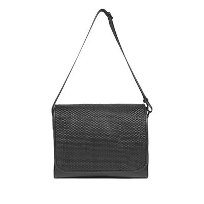 Remi Erkek Örgü Deri Postacı Çantası