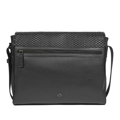 Remi Erkek Örgü Deri Postacı Çantası