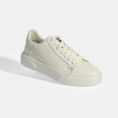 Reminya Beyaz Erkek Deri Bağcıklı Günlük Ayakkabı