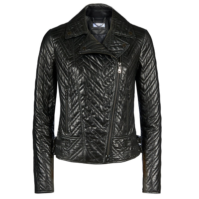 Riccarda Kadın Deri Biker Mont