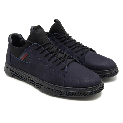 Rita Lacivert Erkek Nubuk Günlük Ayakkabı 