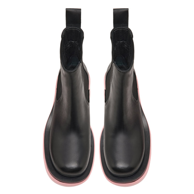 Robust Pembe Kadın Yandan Lastikli Deri Chelsea Bot