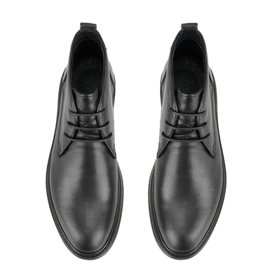 Rodney Siyah Erkek Deri Bot