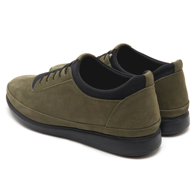 Roman Haki Erkek Nubuk Deri Günlük Ayakkabı