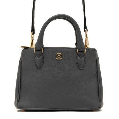 Rosa Gri Kadın Deri El Çantası