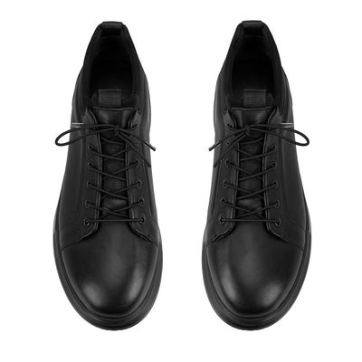 Rowan Siyah Erkek Deri Spor Ayakkabı