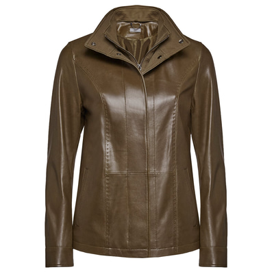 Salvia Kadın Deri Hakim Yakalı Mont