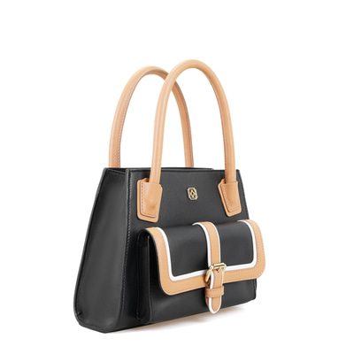 Samen Siyah Kadın Deri El Çantası