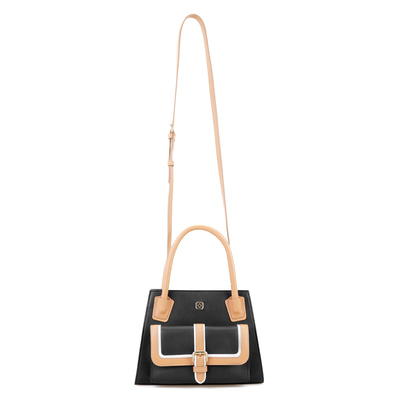 Samen Siyah Kadın Deri El Çantası