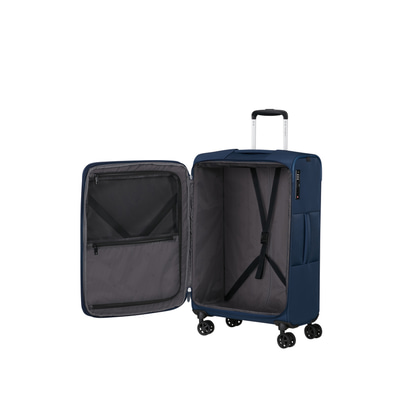 Samsonite GoTwist Spinner Lacivert 68/25 Körüklü Orta Boy Valiz