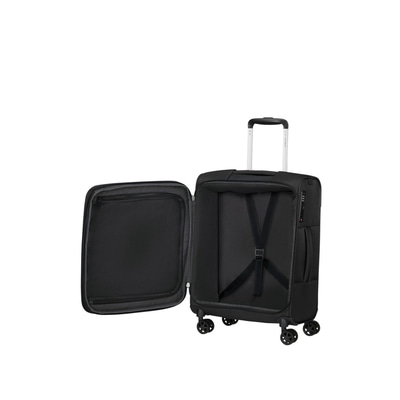 Samsonite GoTwist Spinner Siyah 55/20 Körüklü Kabin Boy Valiz