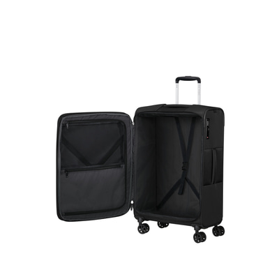 Samsonite GoTwist Spinner Siyah 68/25 Körüklü Orta Boy Valiz