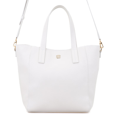 Sandio Beyaz Kadın Deri Omuz Çantası 