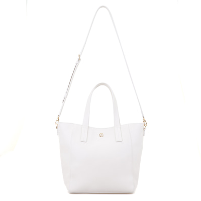 Sandio Beyaz Kadın Deri Omuz Çantası 