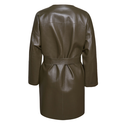 Sandra Kadın Çift Taraflı Deri Pardösü