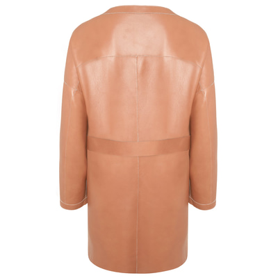 Sandra Kadın Çift Taraflı Deri Pardösü