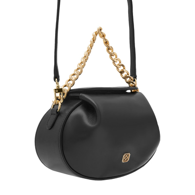 Sanne Siyah Kadın Deri Omuz Çantası