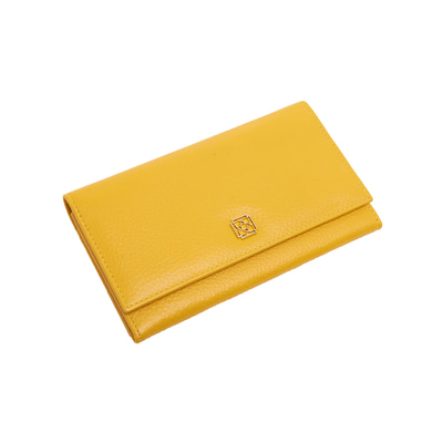 Sarı Kadın Floter Deri Cüzdan