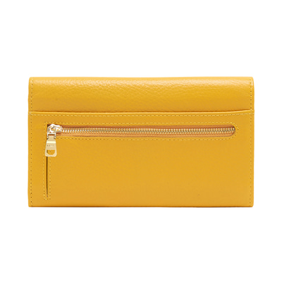 Sarı Kadın Floter Deri Cüzdan