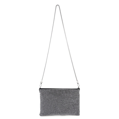 Sariah Gri Kadın Parlak Taşlı Gece Çantası