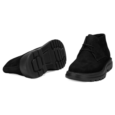 Selinda Siyah Erkek Deri Bot