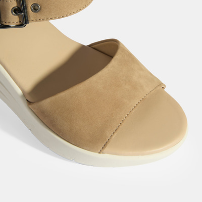 Selinna Bej Kadın DesaComfort Deri Sandalet