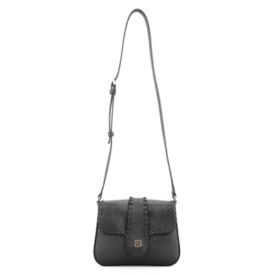 Serenity Siyah Kadın Deri Postacı Çantası