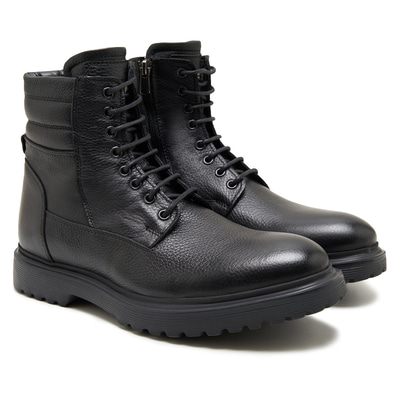 Servo Siyah Erkek Deri Bot