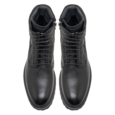 Servo Siyah Erkek Deri Bot