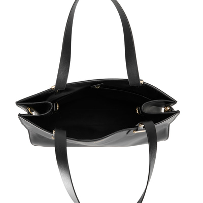 Seven Medium Siyah Kadın Deri Omuz Çantası