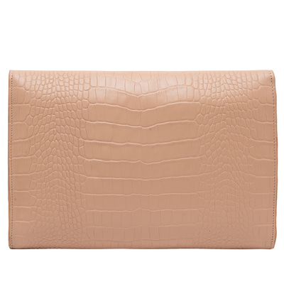 Sharon Bej Kadın Kroko Baskılı Deri Portföy Çanta