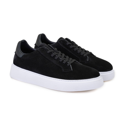 Shaw Siyah Erkek Deri Günlük Ayakkabı