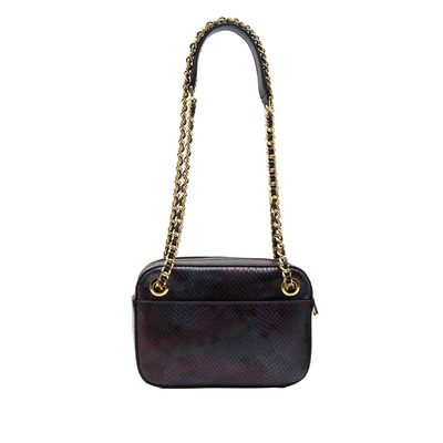 Shay Kadın Yılan Baskılı Deri Omuz Askılı Çanta