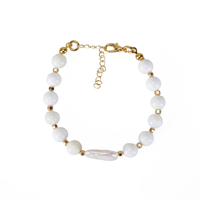 Shell & İnci Doğal Taşlı Kadın Bileklik