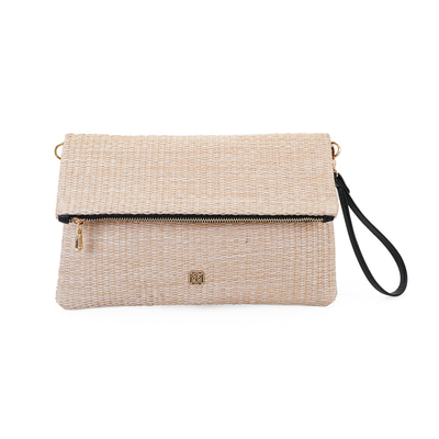 Shirley Bej Kadın Hasır Portföy Çanta