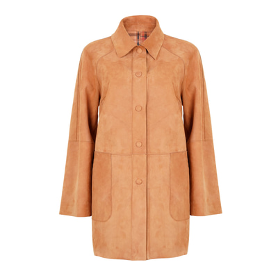 Sienna Konyak Kadın Çift Taraflı Süet Deri Pardösü