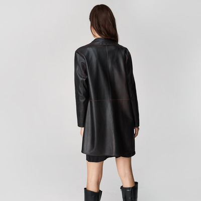Simonetta Kadın Çift Taraflı Deri Pardösü