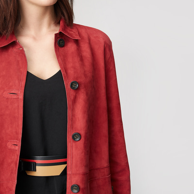 Simonetta Kadın Çift Taraflı Deri Pardösü