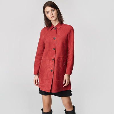 Simonetta Kadın Çift Taraflı Deri Pardösü