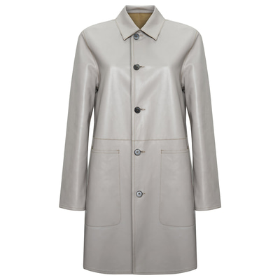 Simonetta Kadın Çift Taraflı Deri Pardösü