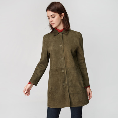 Simonetta Kadın Çift Taraflı Deri Pardösü